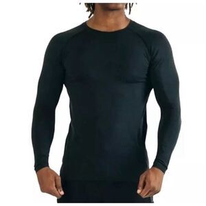 New Alphalete Hero Men’s Seamless Long Sleeve Black Sz M NWT